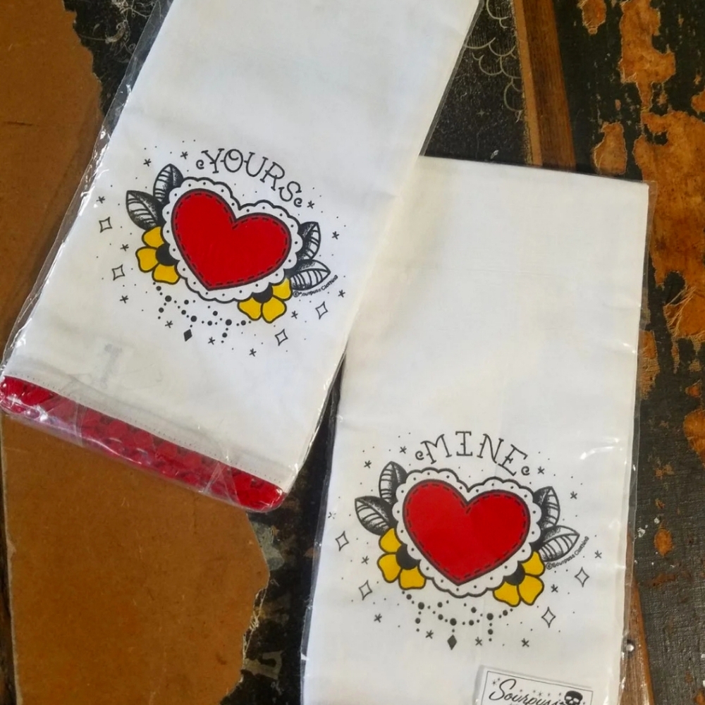 4 yours & mine tea towels